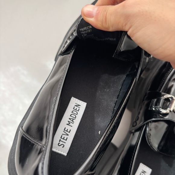 Steve Madden  Trifecta Lugg Loafer Chunky Sz 8.5M - Picture 7 of 9